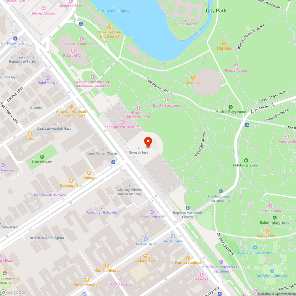 Graffiti az emlékművön bejelentés helye