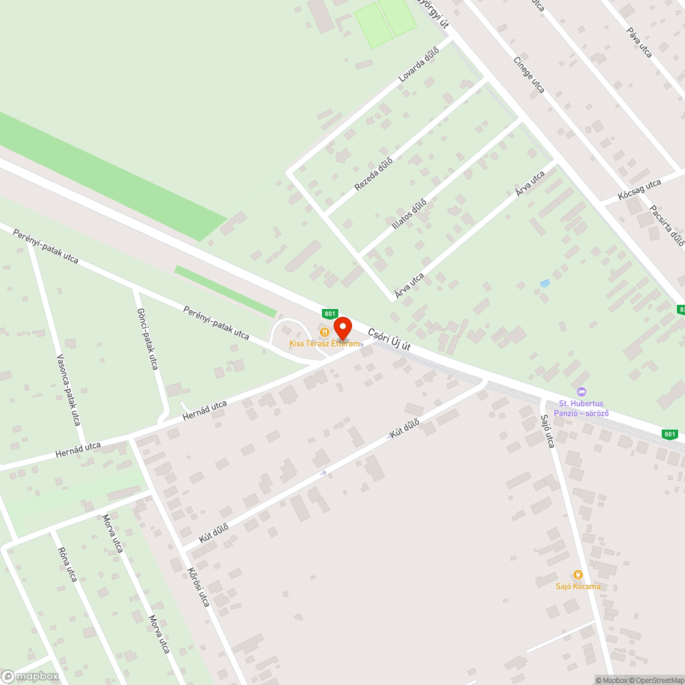 10°-osan megdőlt villanyoszlop bejelentés helye