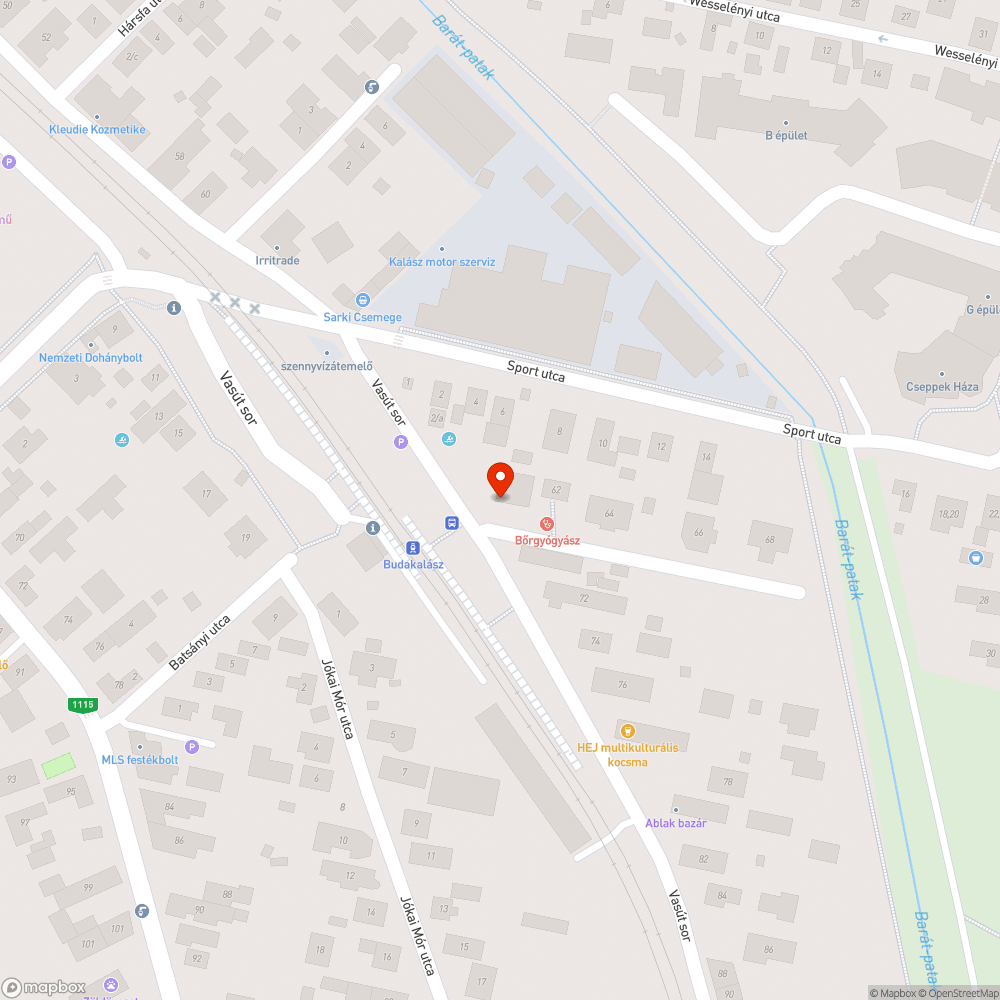 Járda hiánya a budakalászi Hév megállótól a zebráig bejelentés helye