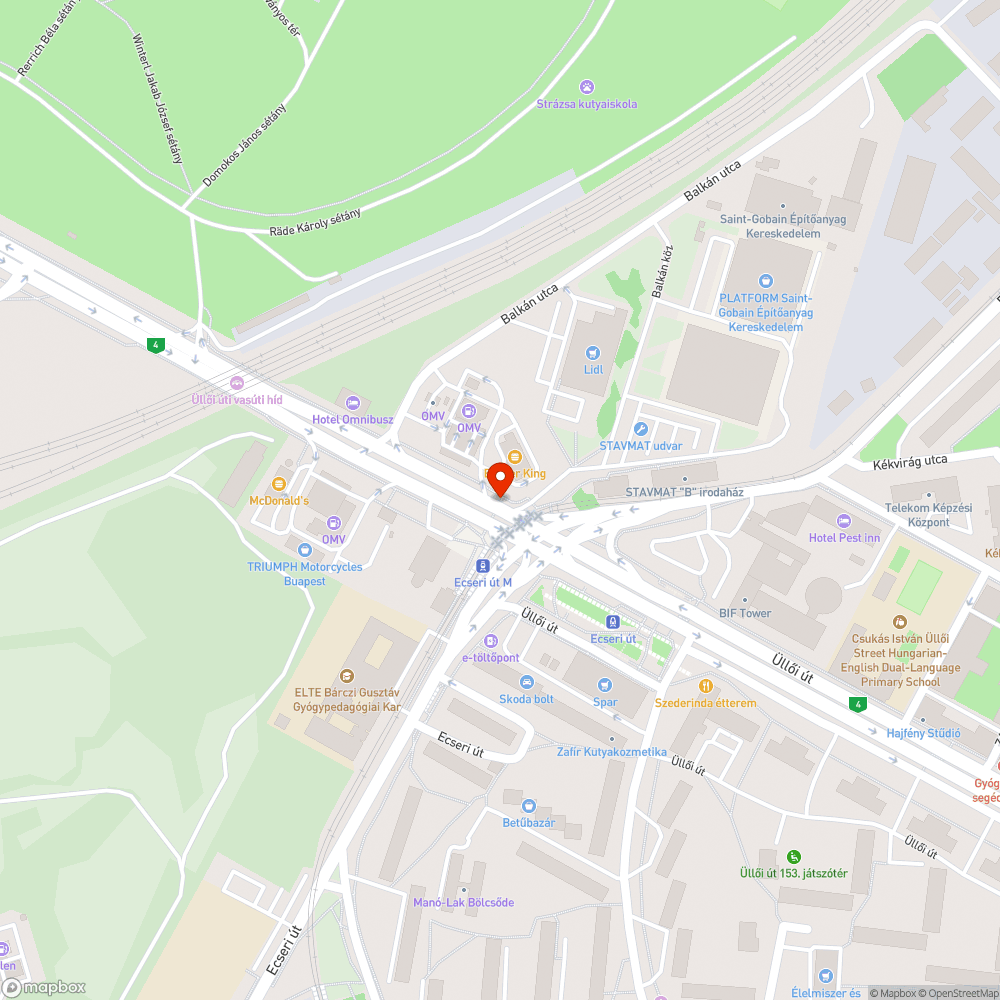 Autó roncsdarab az Üllői út mellett 2. bejelentés helye