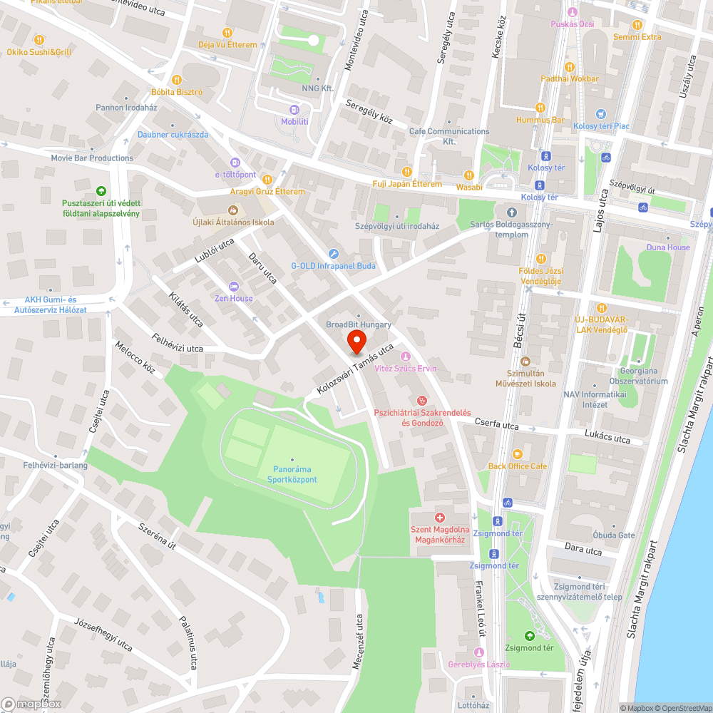 Kiszáradt fák a Daru utcában bejelentés helye