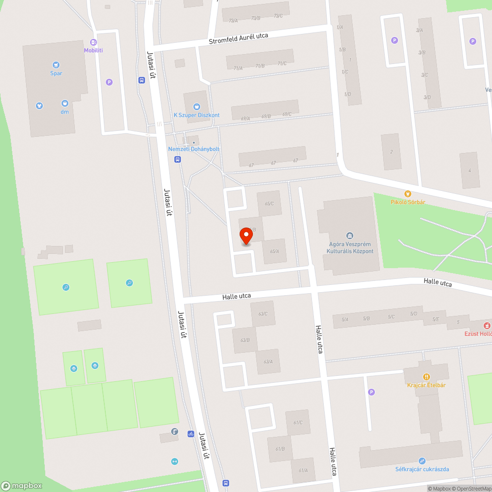 Elhagyatott  autó bejelentés helye