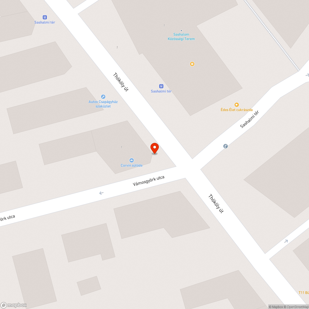 A Sashalmi piacnál lévő pékség parkolója bejelentés helye