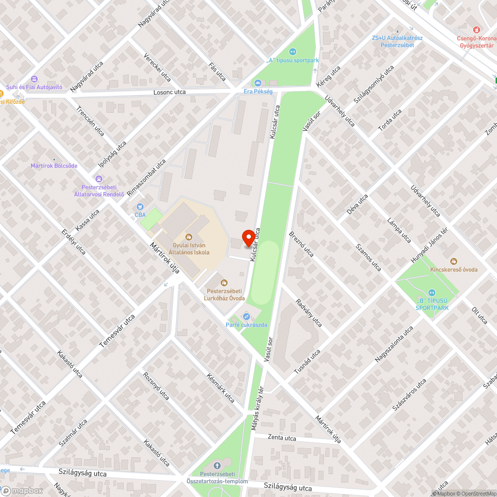 Kialudt lámpa bejelentés helye