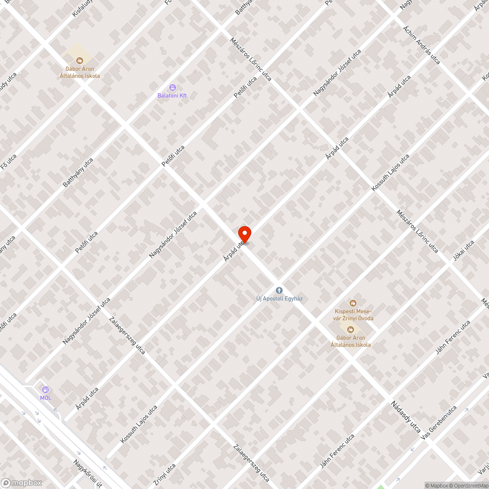 Villanyoszlop megrepedt bejelentés helye