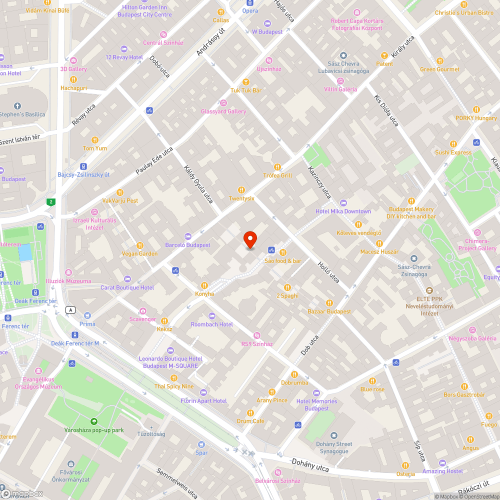 Kődarabok a Gozsdu udvarban. bejelentés helye