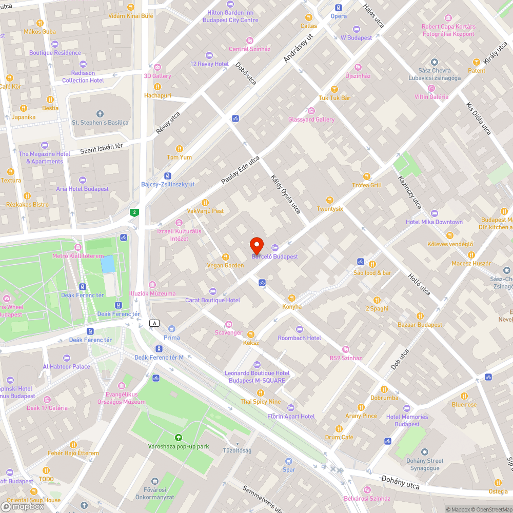 Kőtörmelékek a Király utcában. bejelentés helye