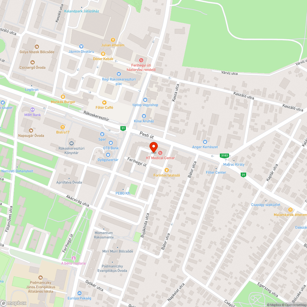 Szemét bejelentés helye