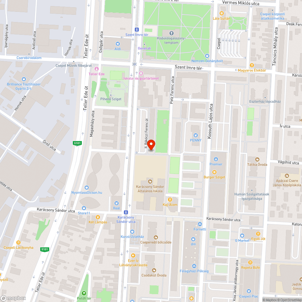 Eltakarítatlan járdaszakasz bejelentés helye