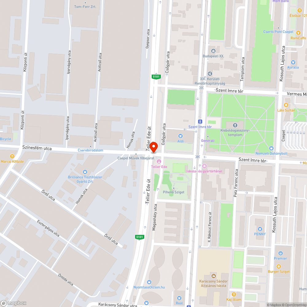 Csatornázás bejelentés helye