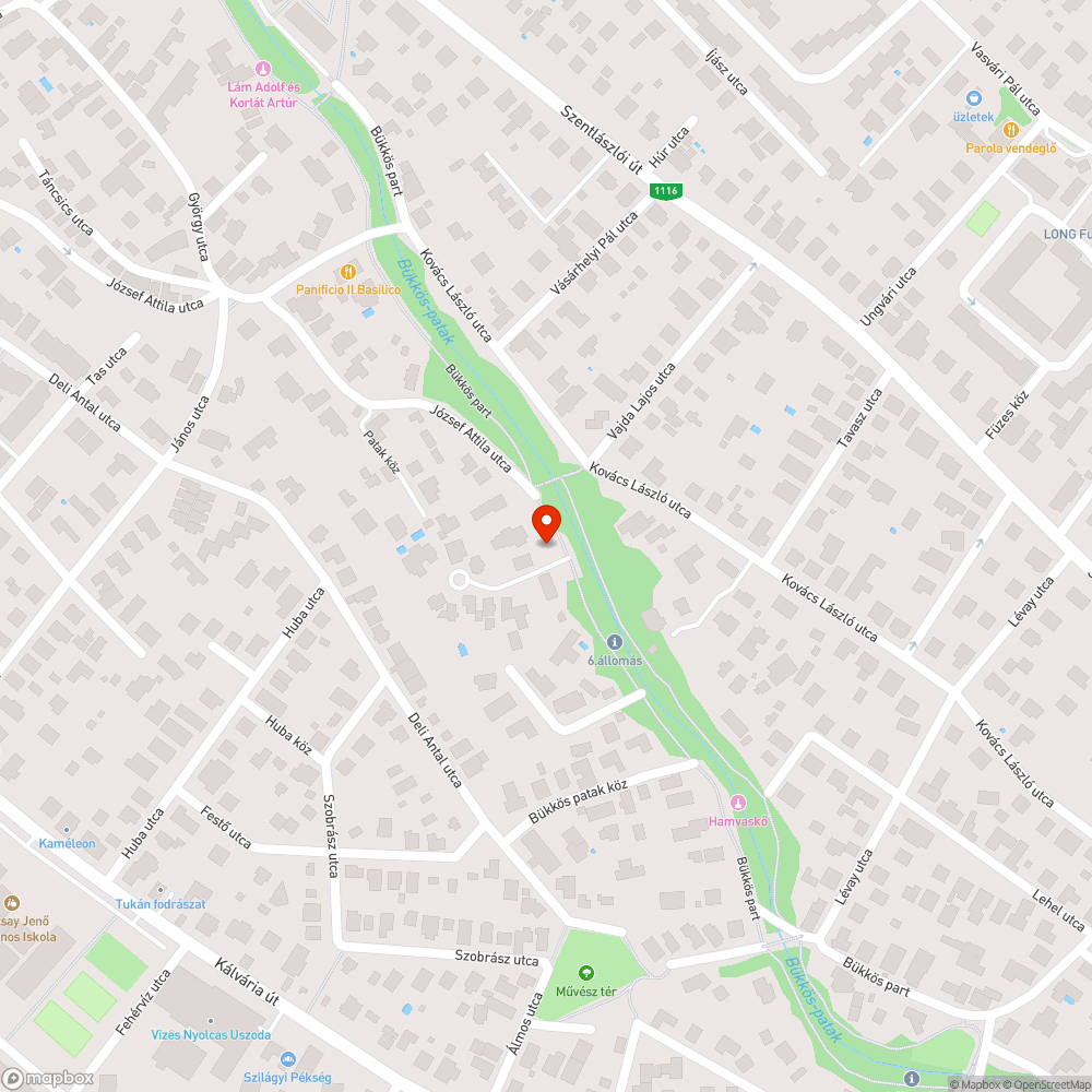 Közvilágitási lámpát javitani kell a Bükkösparton bejelentés helye