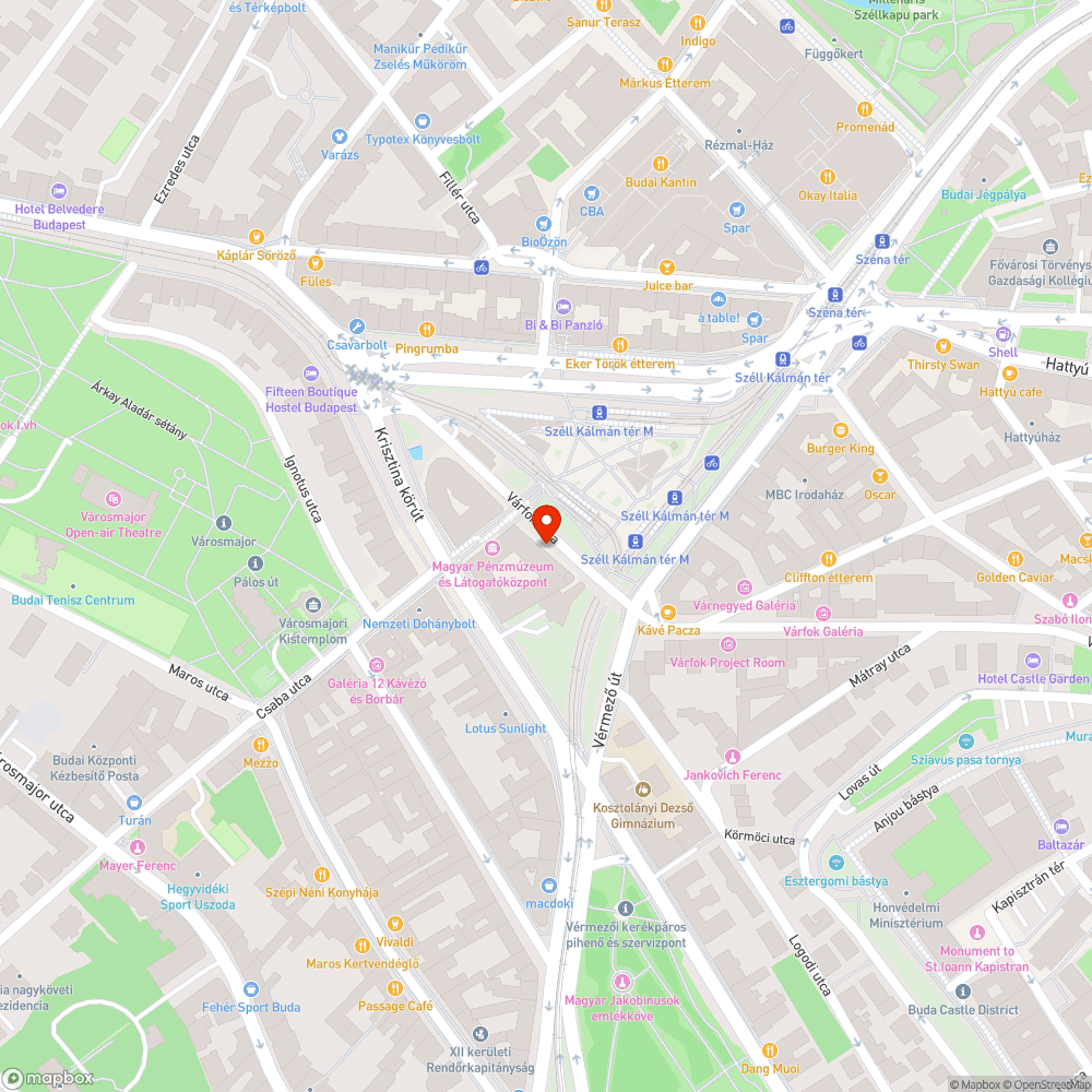 Megsüllyedt járdakavicsok Széll Kálmán téren bejelentés helye