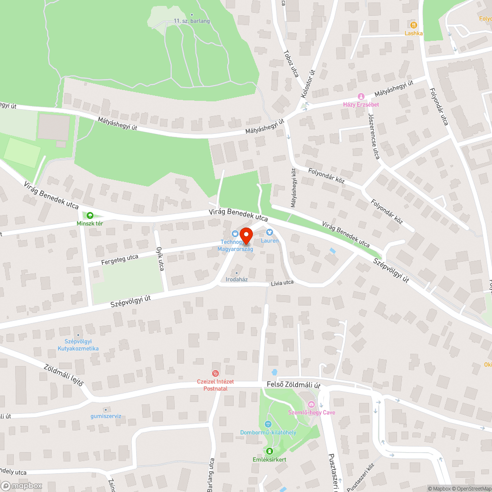 Irdatlan kátyú a Szépvölgyi úton bejelentés helye