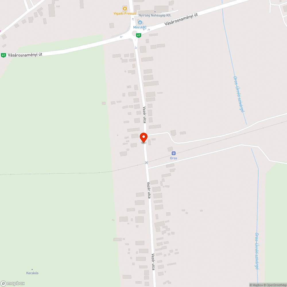 Áll a víz a vasúti átkelő előtt bejelentés helye