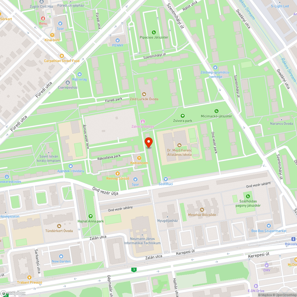 Kátyu bejelentés helye