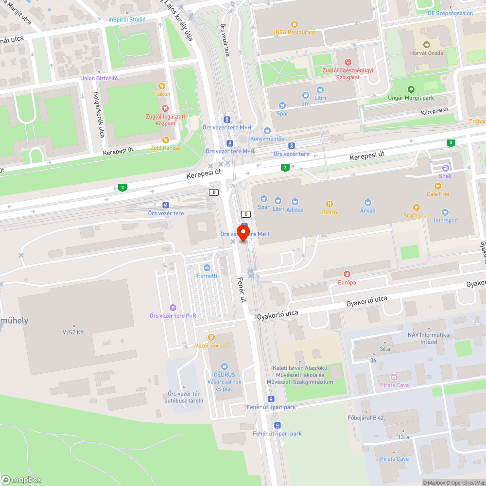 Repülővágány építés befejezési hiányosságai az Örs vezér terén. bejelentés helye