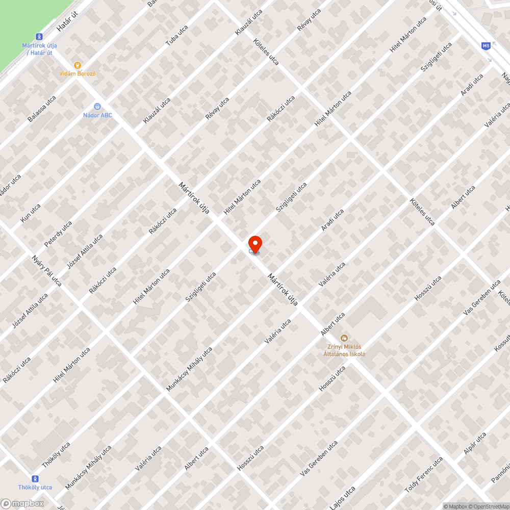 Szemetes buszmegálló bejelentés helye