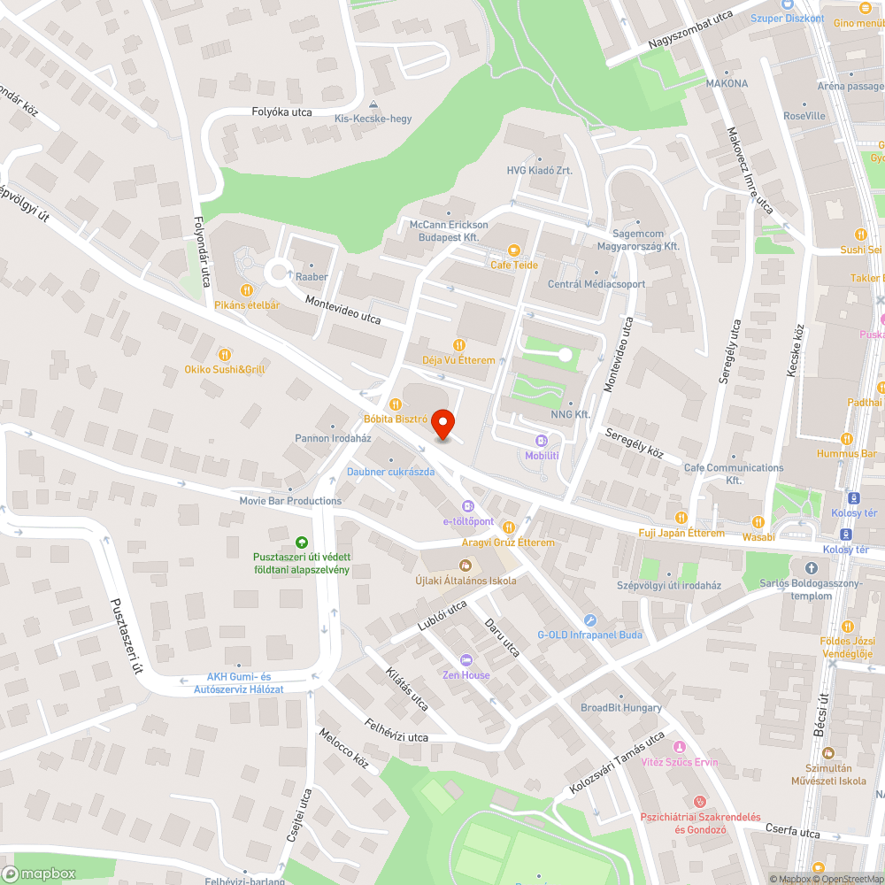 Megrongált szemetes bejelentés helye