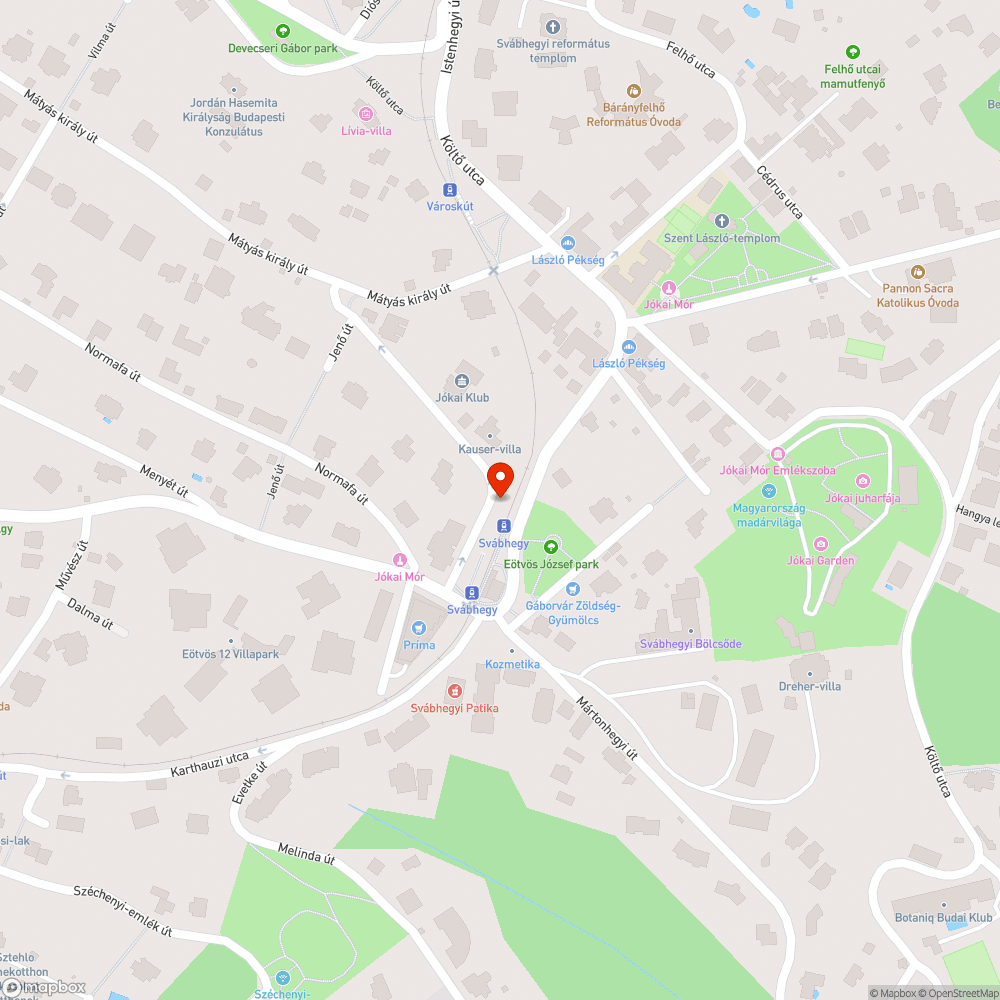 Fogaskerekű, Svábhegy megállója bejelentés helye