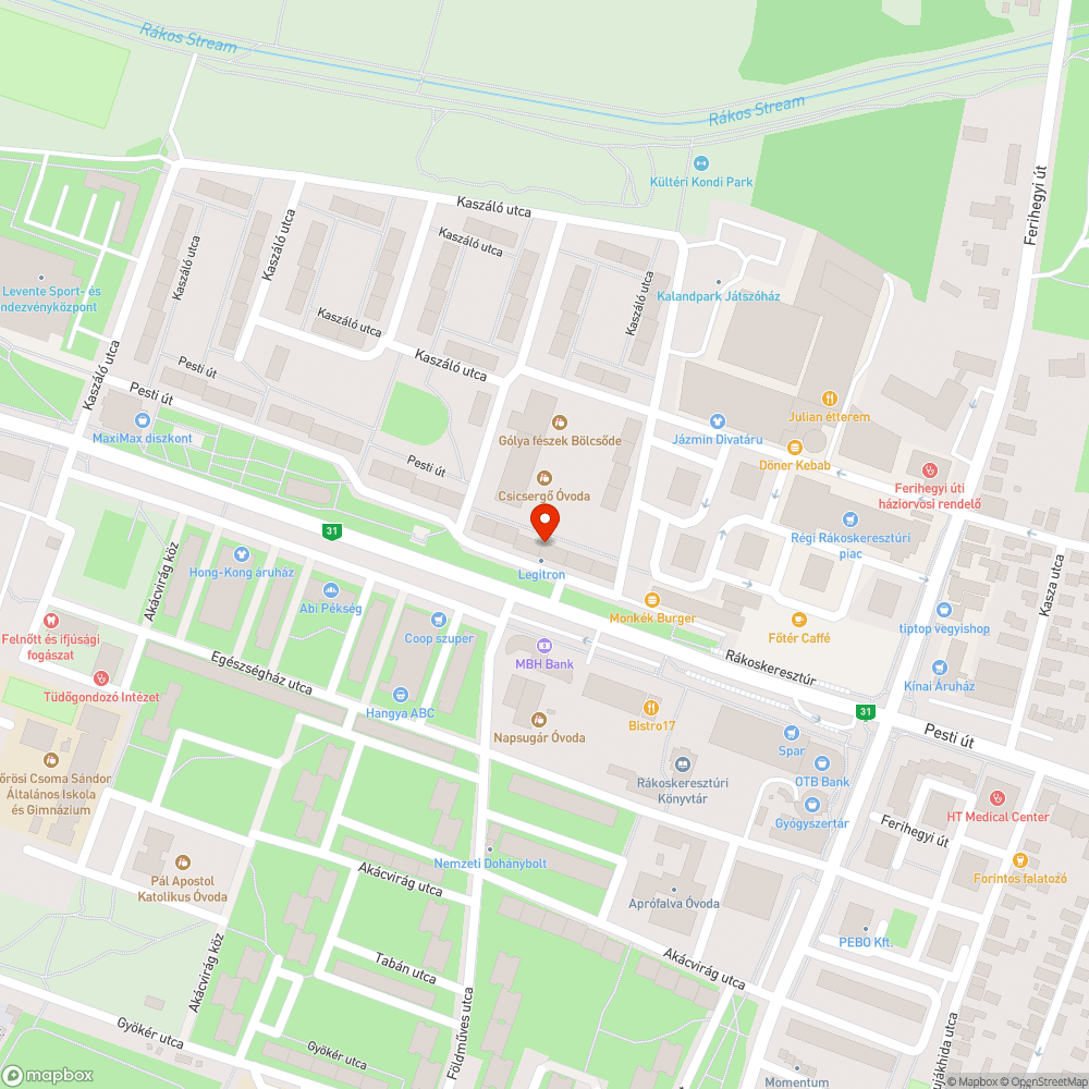 Szétrongált bejelentés helye