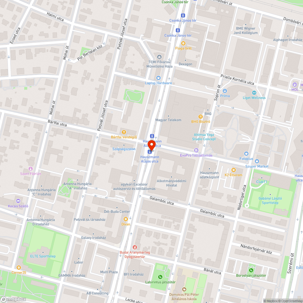 Kátyú a Fehérviári úton bejelentés helye