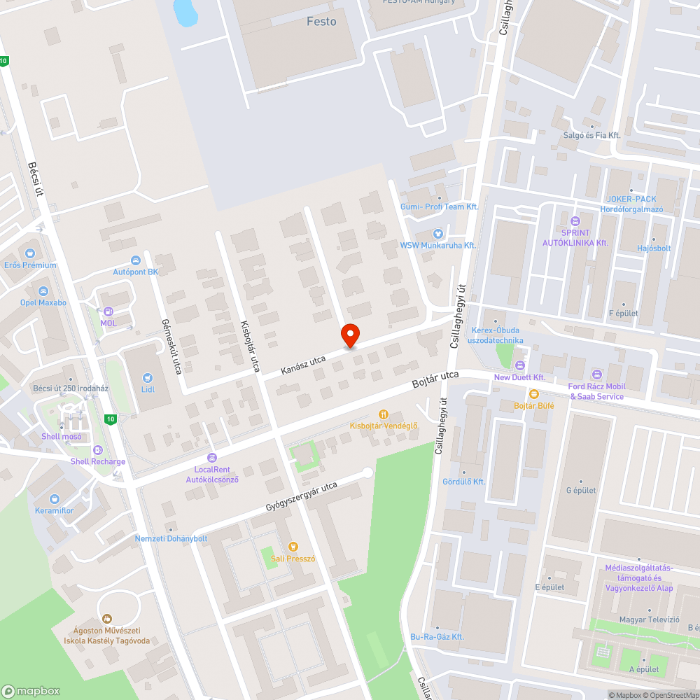 ÓBUDA, KANÁSZ UTCA – HATALMAS GÖDRÖK ÉS KÁTYÚ bejelentés helye