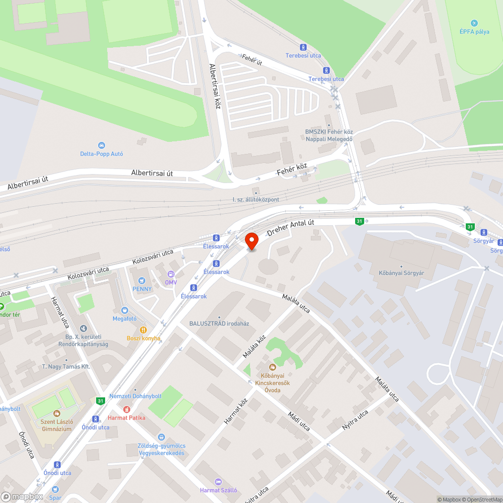 üresen tátongó ültető gödrök az Élessaroknál bejelentés helye