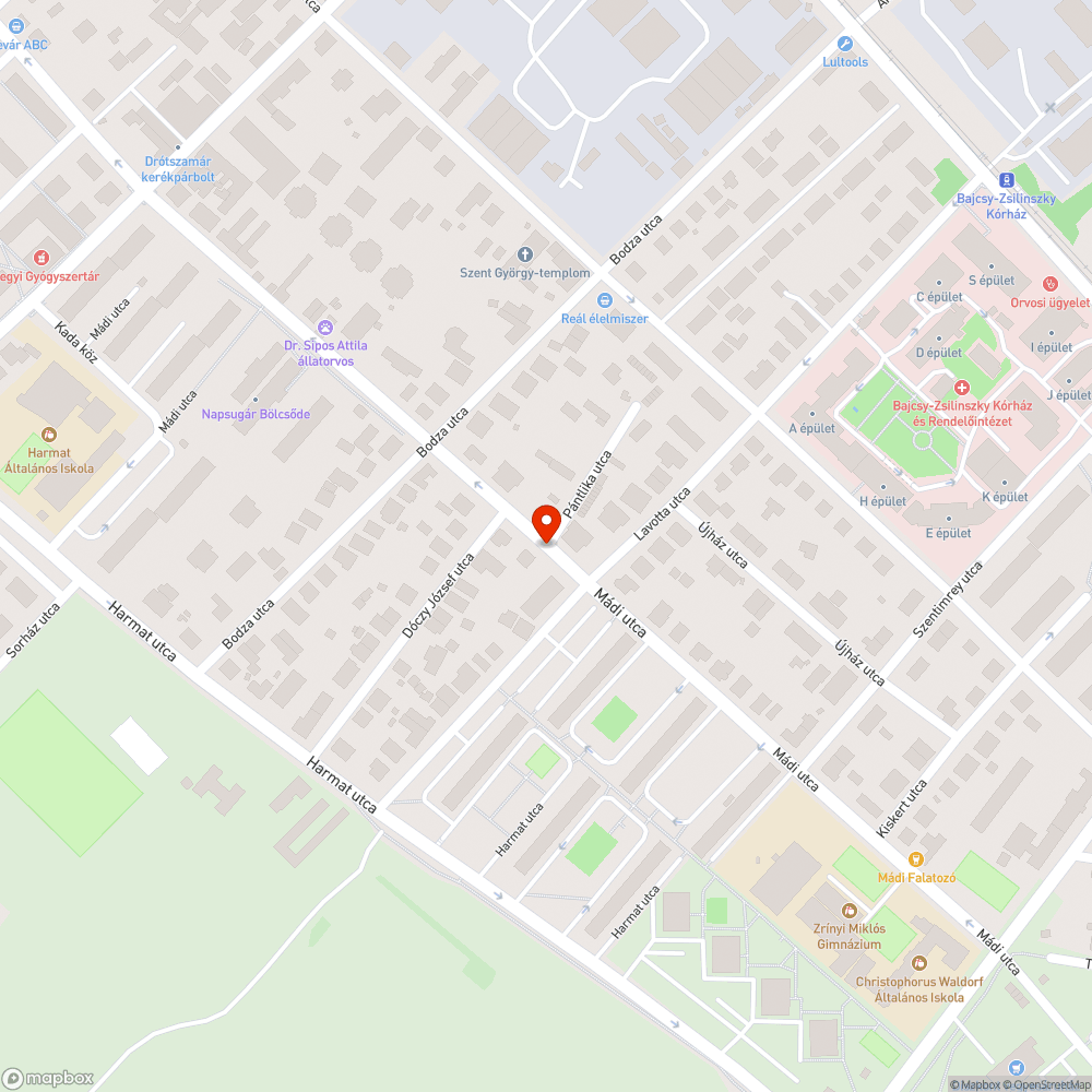 rettenetes Mádi utca bejelentés helye