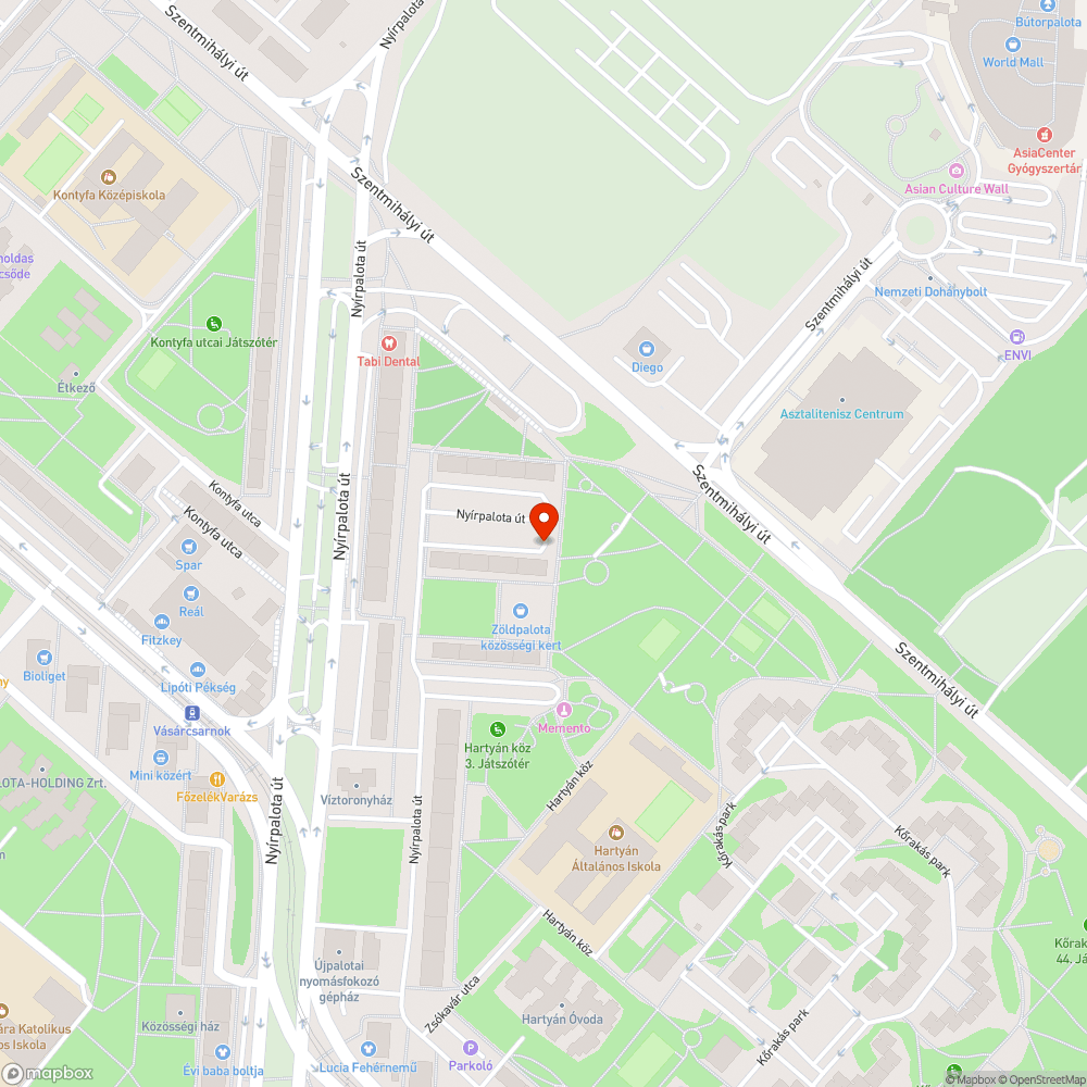 Kukásautó által összesarazott járda bejelentés helye