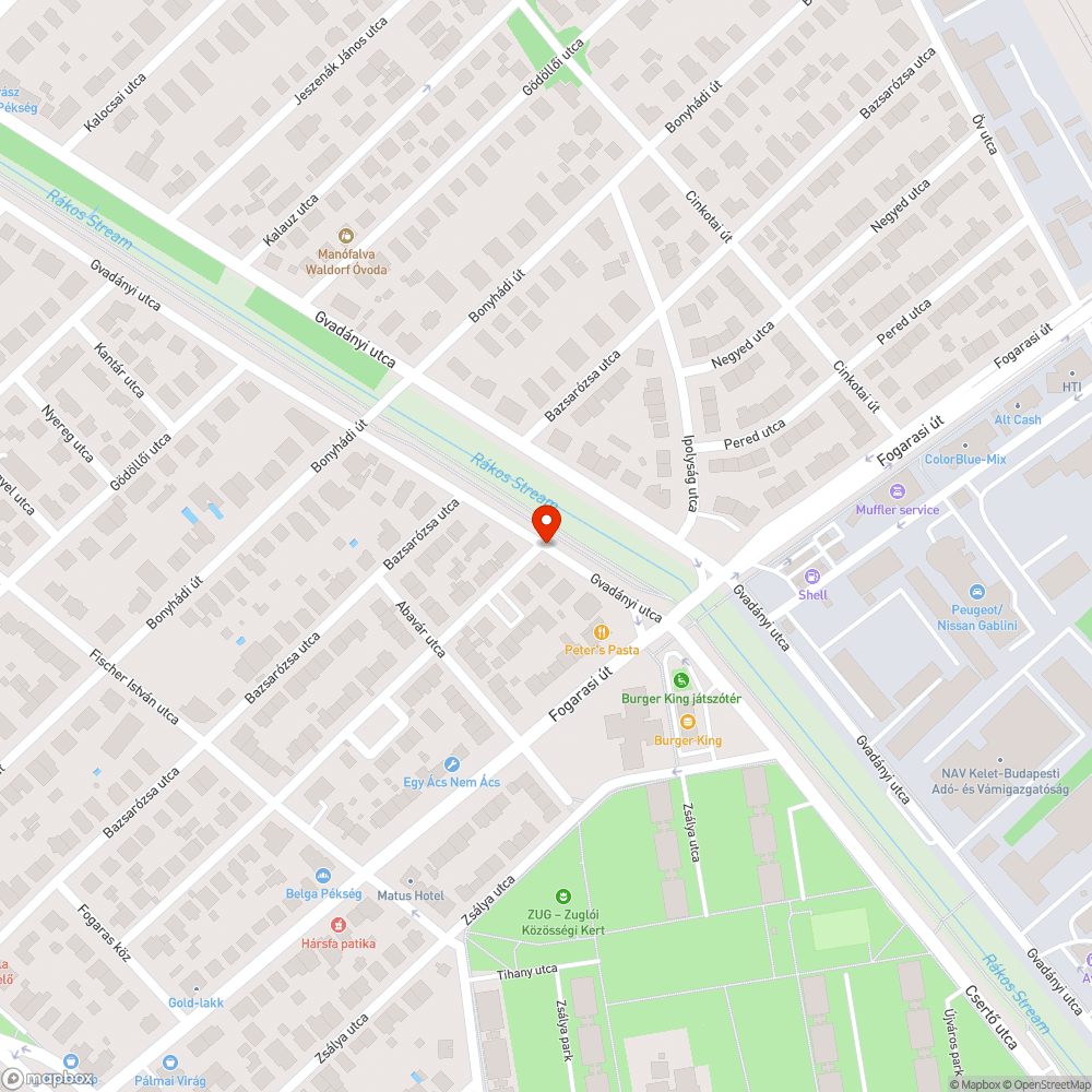 Elhagyott zöldhulladék bejelentés helye