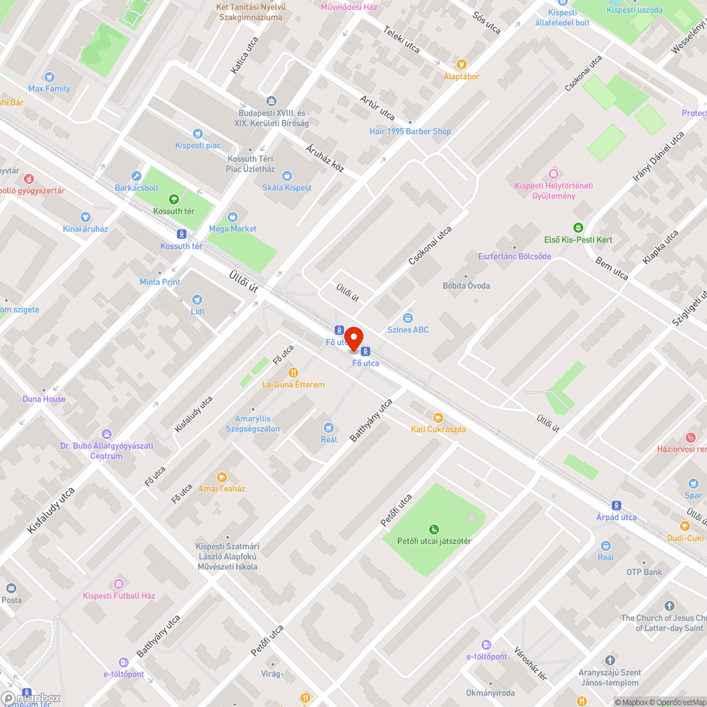 Járda alól folyó víz bejelentés helye