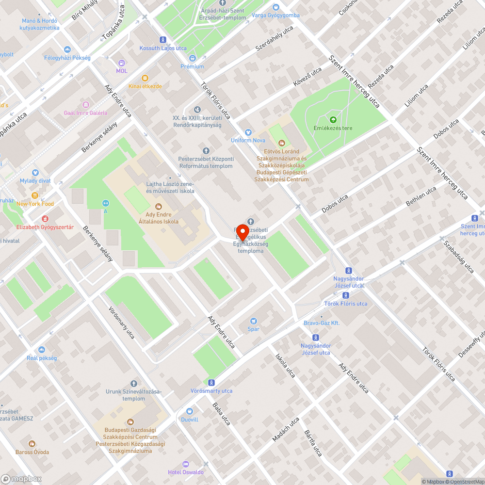 A járda mellett kilyukadt az aszfalt. bejelentés helye