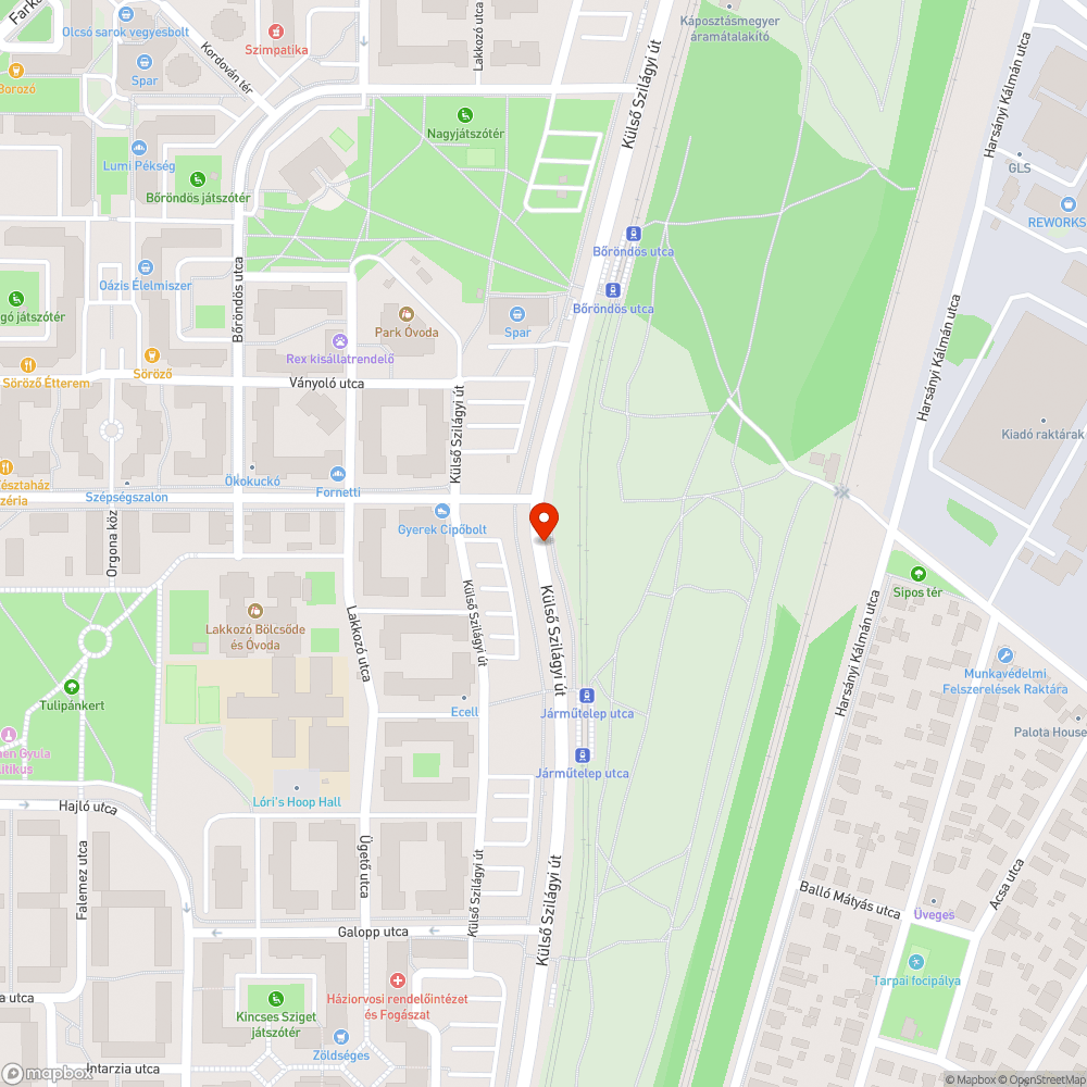 Megfogyatkozott fák bejelentés helye