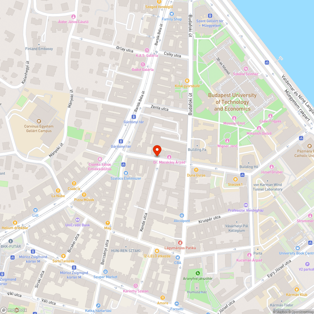 Hiányzó fa a XI. ker Bertalan Lajos utcában bejelentés helye