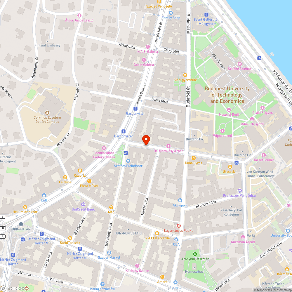 Hiányzó fa a XI. ker Bertalan Lajos utcában (2) bejelentés helye