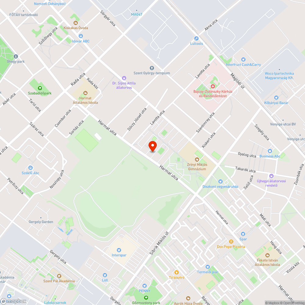 Olvashatatlan utcanévtábla bejelentés helye