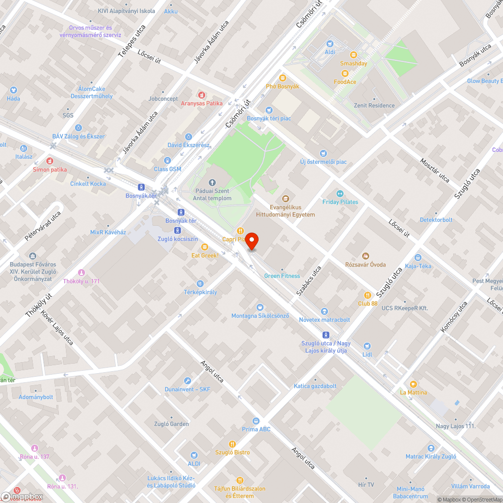 Kitépett korlát félredobva a Bosnyák térnél. bejelentés helye