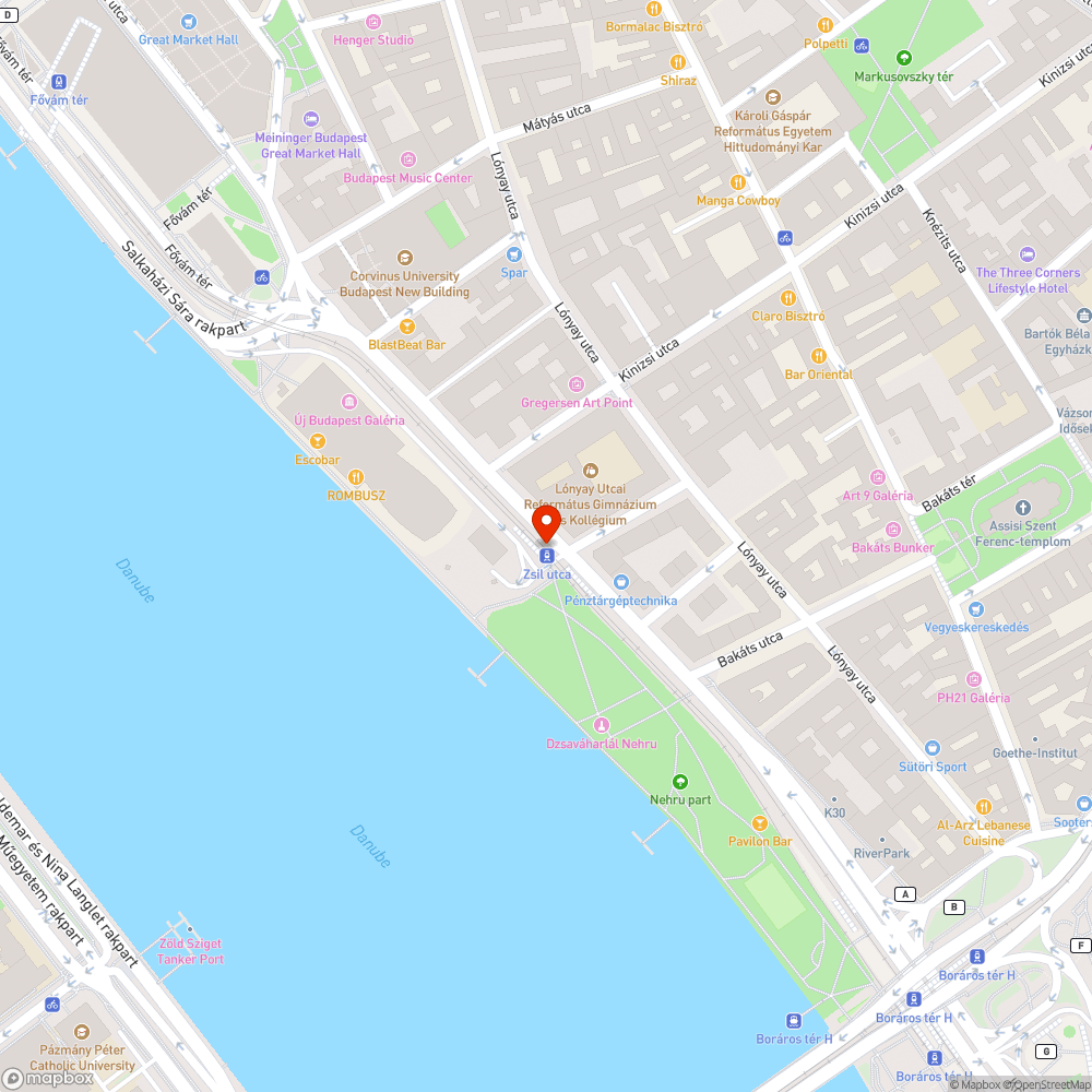 Félredobott macskakövek a Zsil utcai villamosmegálló (Bálna) mellett. bejelentés helye