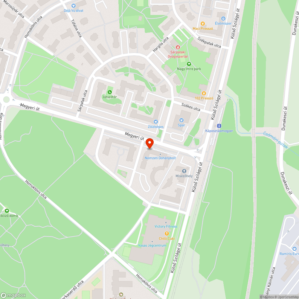 Megyeri út – Sárpatak utca: gyalogátkelőhely akadálymentesítése bejelentés helye