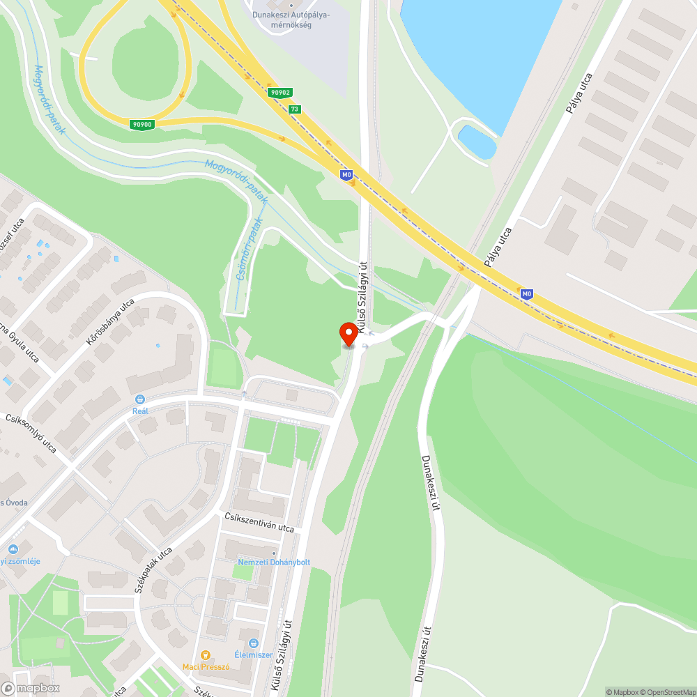 AQUAWORLD útbaigazító tábla bejelentés helye