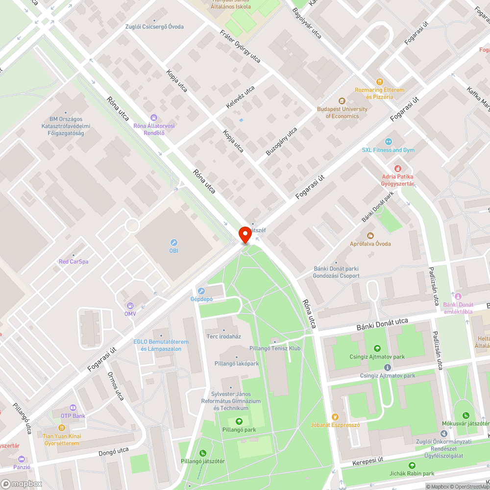 Megrongálódott útszegély a Fogarasi úton. bejelentés helye