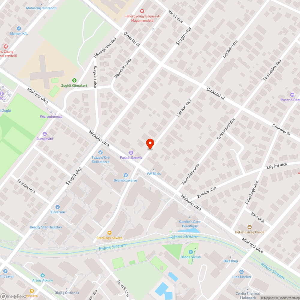 Elhagyott autógumik bejelentés helye