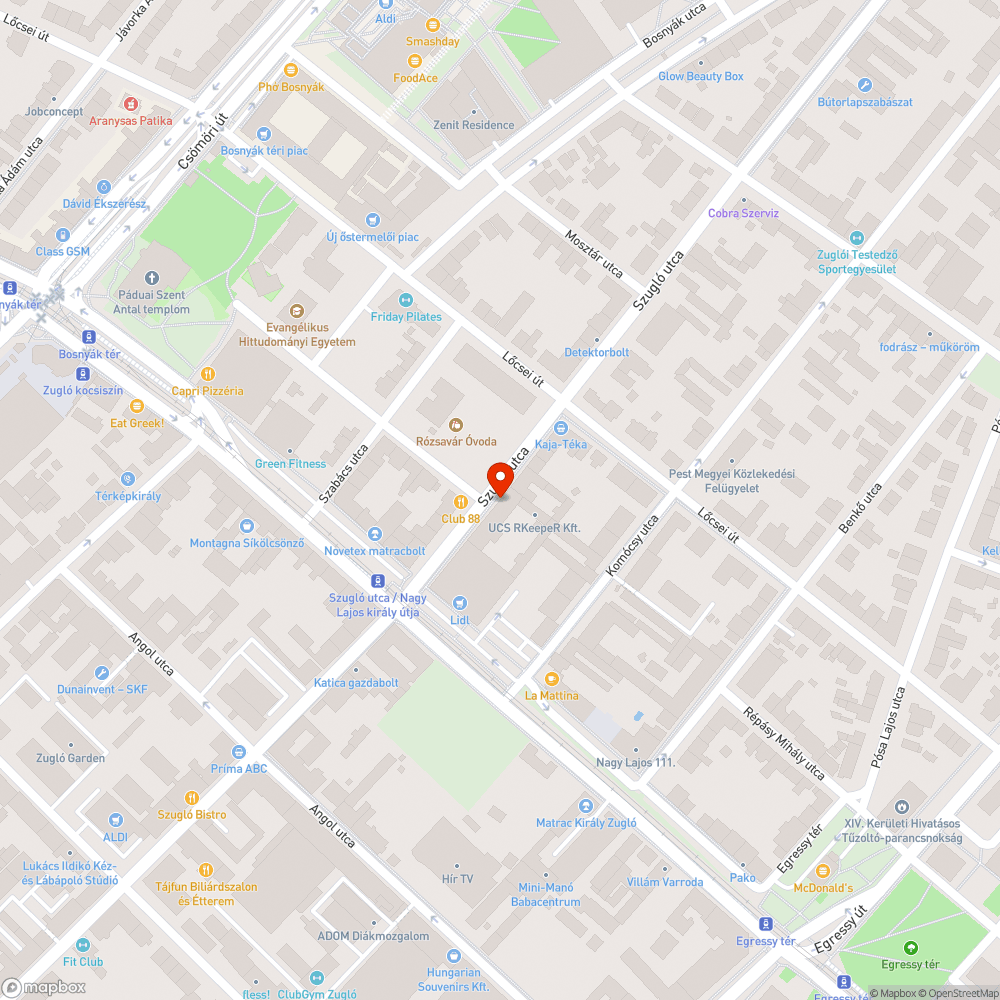 Űrszelvénybe belógó sövény bejelentés helye