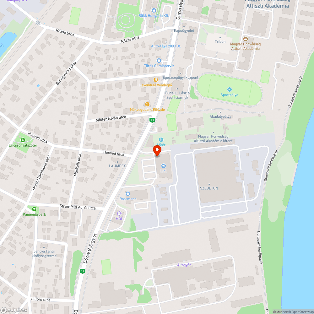 Hibás útburkolati jel bejelentés helye