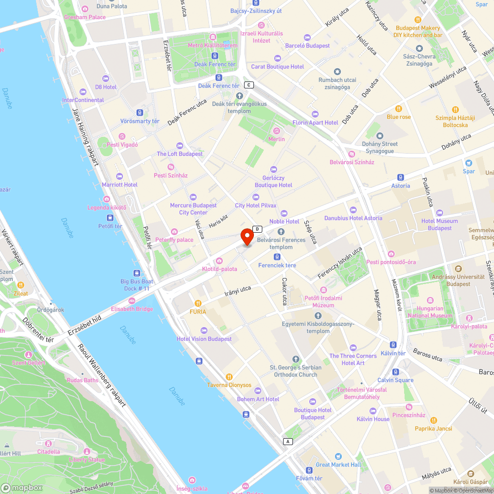 Kivágott fa a Ferenciek terén bejelentés helye