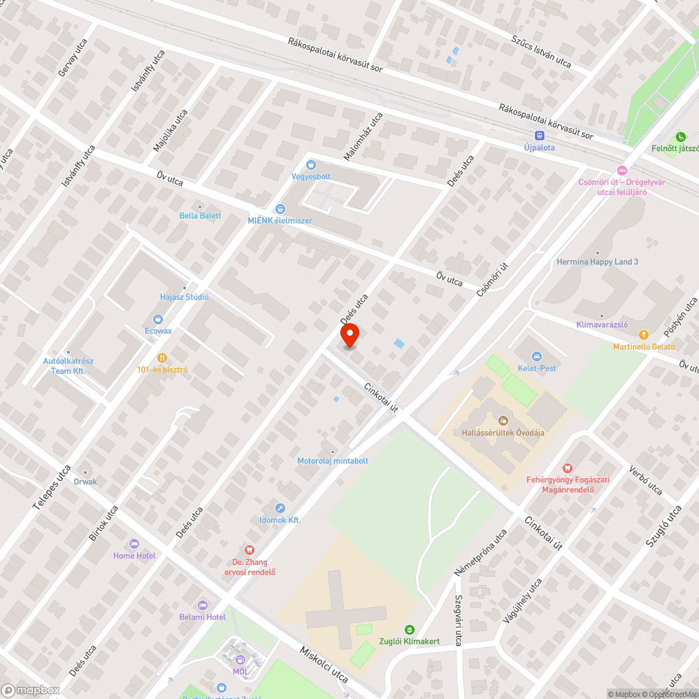 Egyre nagyobb kátyú bejelentés helye