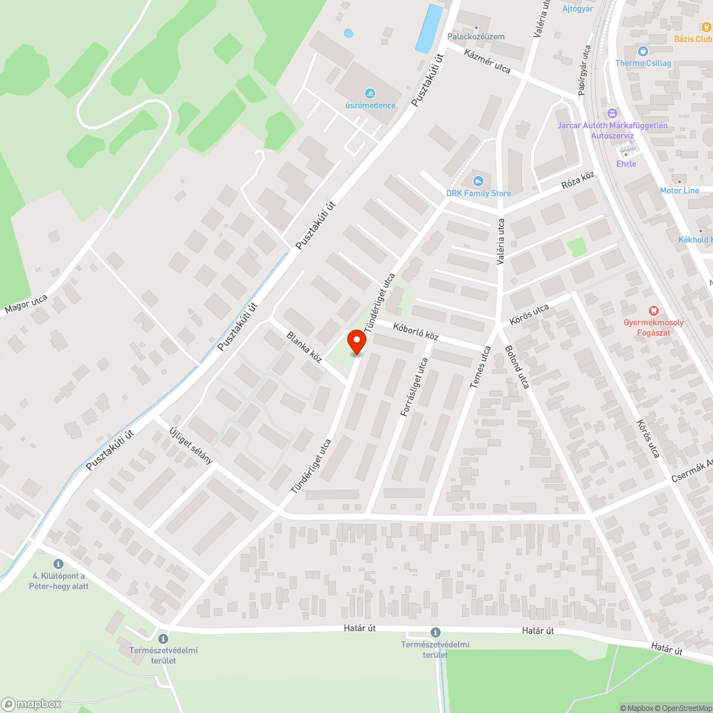 Kiégett utcai közvilágítás bejelentés helye