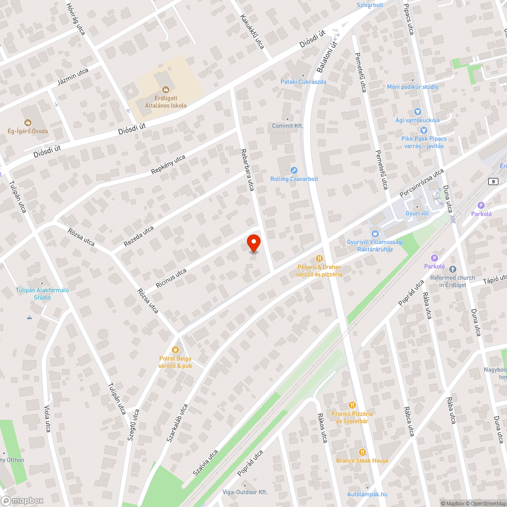 Rebarbara utca megnövekedett forgalma bejelentés helye