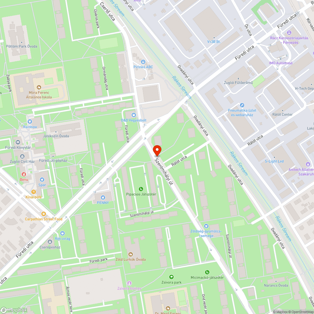 Füredi utca / Szentmihályi út megálló állapota bejelentés helye