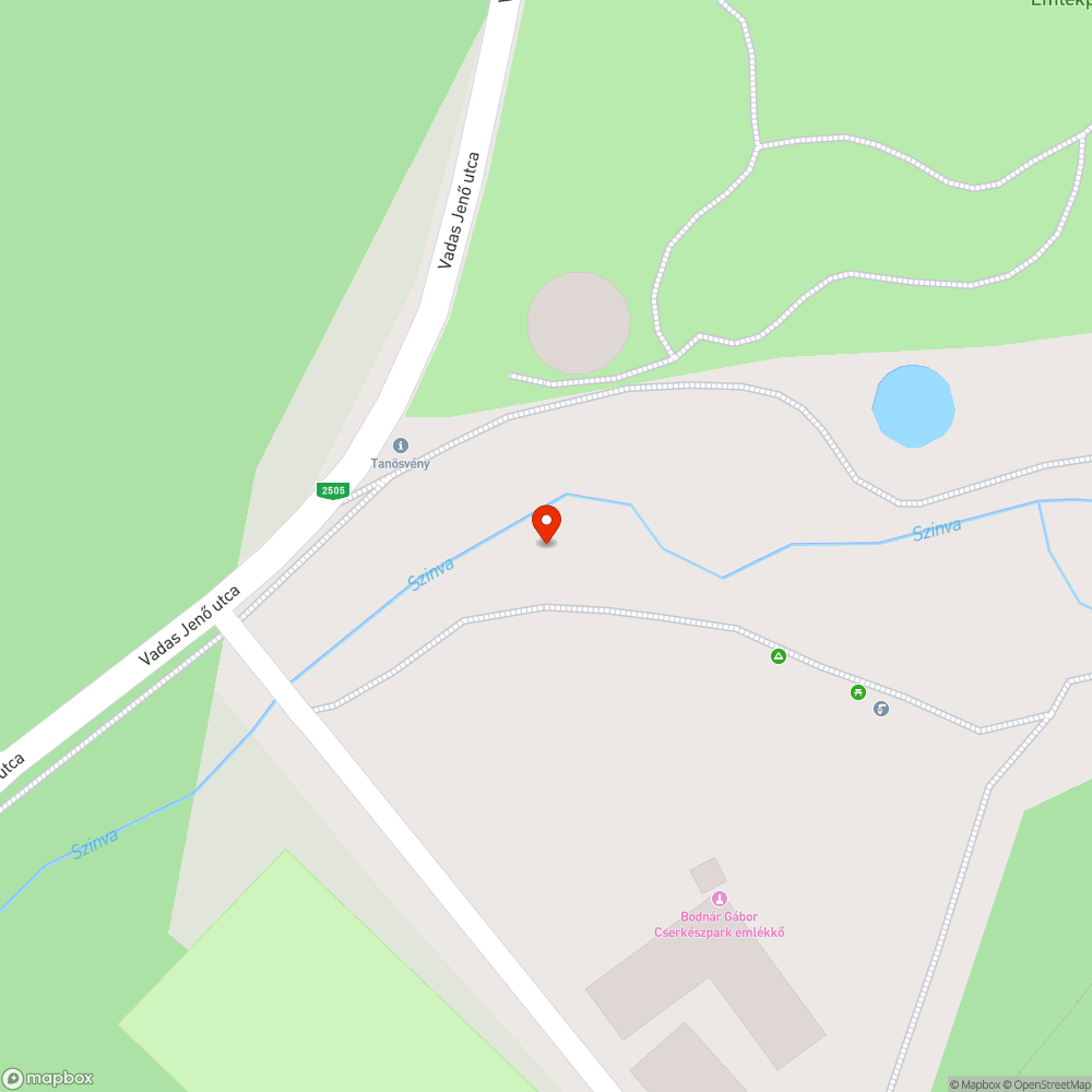 Szétdobált szemét bejelentés helye